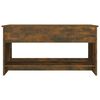 vidaXL Coffee Table Smoked oak Engineered wood Standard Coffee Table