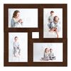 vidaXL Collage Photo Frame for 1.6x(13x7.1") Picture Dark Brown MDF