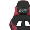 vidaXL Gaming Chair Black and Wine Red Faux Leather