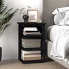 vidaXL Side Cabinet Black Engineered wood 13.8 x 13.8 x 21.7 in