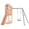 vidaXL Outdoor Playset Natural Wood, Blue Solid Douglas Fir wood