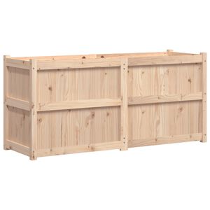 vidaXL Garden Planter Natural wood Solid pine wood Large