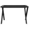 vidaXL Coffee Table Leg Black Powder-coated steel Standard Durable