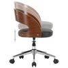 vidaXL Office Chair Black, Wood Faux leather, plywood, metal Medium