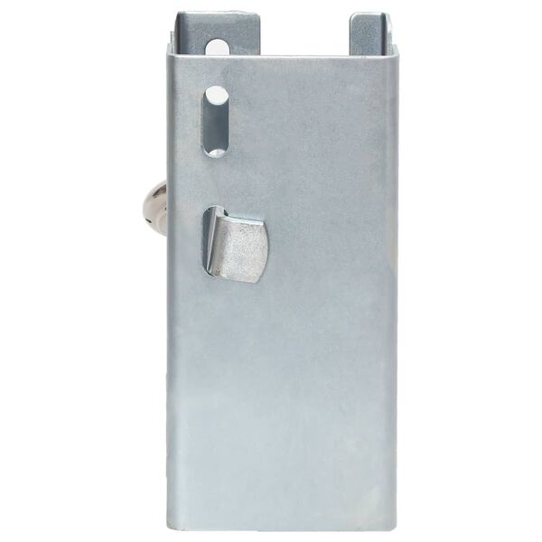 vidaXL Hitch Lock Silver 4.3x4.3x9.3" Steel
