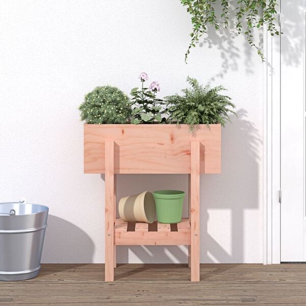 vidaXL Garden Planter Natural Wood Solid Douglas Fir wood Medium