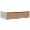 vidaXL Wall-mounted Drawer Shelves 2 pcs White 15.7x9.3x3.9" MDF
