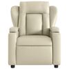 vidaXL Electric Massage Recliner Chair Cream Faux leather, metal, plywood