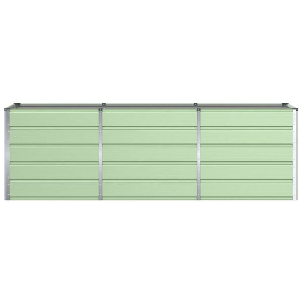 vidaXL Planter Green 240 x 80 x 75 cm Steel