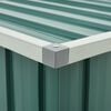 vidaXL Storage Box Green Galvanized steel, plastic 50.8 x 26.4 x 25.6 in