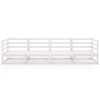 vidaXL Garden Sofa White Solid Pinewood 4-seater Modular Garden Sofa