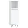 vidaXL Bathroom Furniture Set White Engineered wood, Metal Large