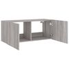 vidaXL TV Wall Cabinet Grey Sonoma Engineered wood TV Wall Cabinet