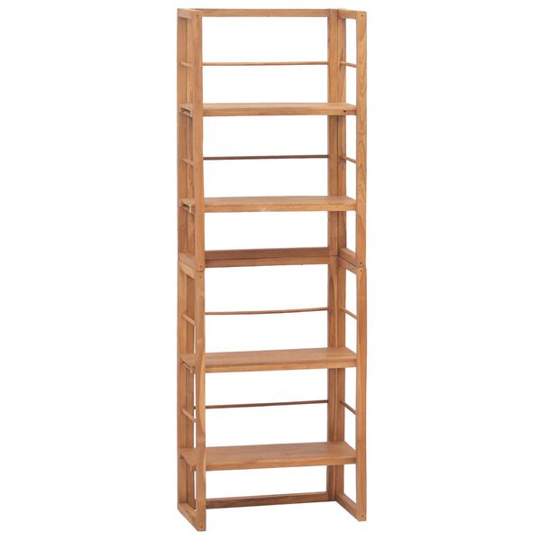 vidaXL Shelving Unit Natural teak Solid teak wood Medium