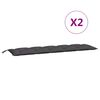 vidaXL Garden Bench Cushion Set of 2 Anthracite