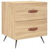 vidaXL Bedside Cabinet Set of 2 Sonoma oak