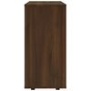vidaXL Rolling Cabinet Brown Oak Engineered Wood Medium Rollable