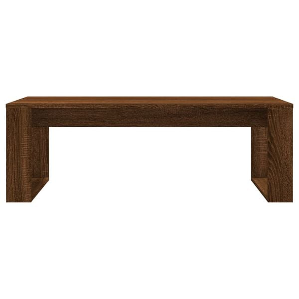 vidaXL Coffee Table Brown Oak Engineered Wood 40.2 x 19.7 x 13.8 in