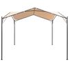 vidaXL Gazebo Beige Steel 9.8 x 9.8 ft Foldable Gazebo Rectangular