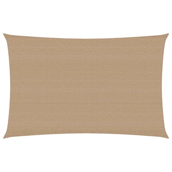 vidaXL Sunshade Sail 1.75 oz/ft² Taupe 9.8x16.4' HDPE