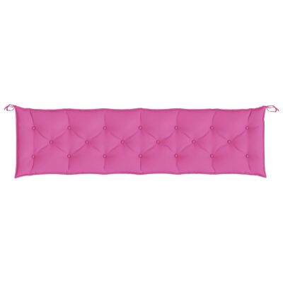 vidaXL Garden Bench Cushions 2pcs Pink 78.7"x19.7"x2.8" Fabric