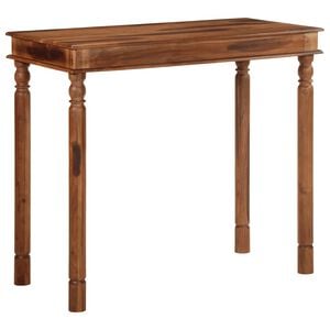 vidaXL Bar Table Honey-Colored Solid Acacia Wood Tall Durable