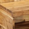 vidaXL Bedside Cabinet Set of 2 Natural Acacia Solid Acacia wood Small