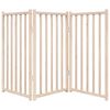 vidaXL Dog Gate Set of 3 Solid fir wood 59.1 in Foldable Dog Gate