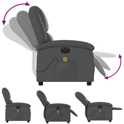 Sequence showing multiple positions of a reclining chair with a remote and footrest