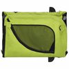 vidaXL Pet Bike Trailer Green Iron Fits small to medium-sized dogs