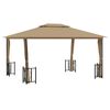vidaXL Gazebo with Sidewalls&Double Roofs 9.8x13.1' Taupe
