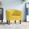 vidaXL Tub Chair Yellow Velvet