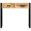 vidaXL Console Table Natural wood and black