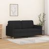vidaXL 2-seater Sofa Black Fabric (100% polyester), metal, textilene