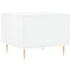 vidaXL Coffee Table Set of 2 High gloss white Engineered wood, iron