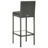 vidaXL Garden Bar Set Gray, Anthracite