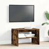 vidaXL TV Cabinet Smoked Oak Engineered Wood Compact TV Cabinet