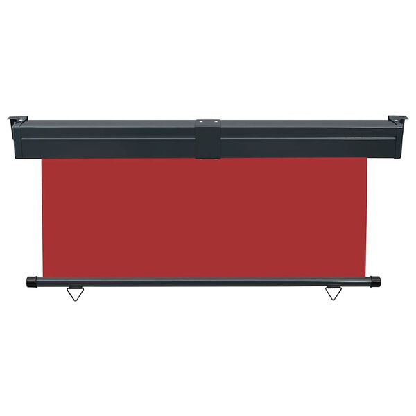vidaXL Balcony Side Awning Red Steel, aluminum, 100% polyester