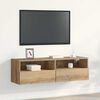 vidaXL TV Wall Cabinet Artisan oak 39.37 x 11.81 x 11.81 in