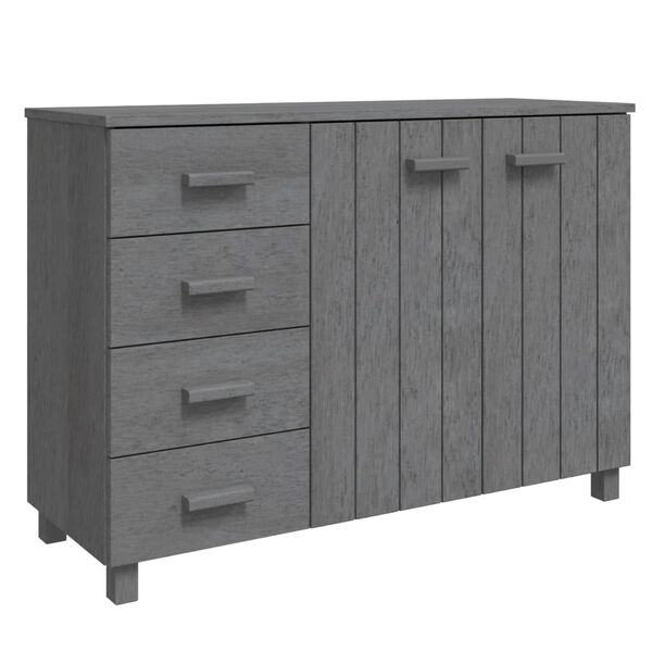 vidaXL Sideboard Dark Grey Solid Pinewood, MDF Medium Sideboard