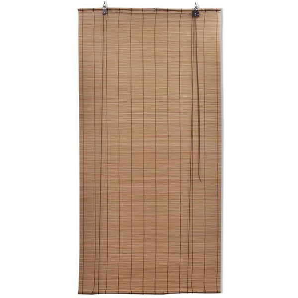 vidaXL Bamboo Roller Blinds 2 pcs 59.1" x 86.8" Brown