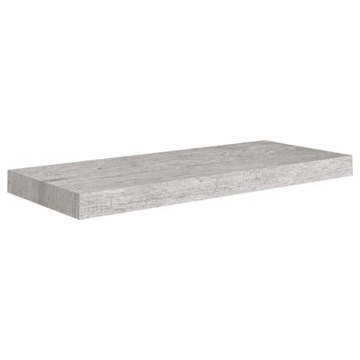 vidaXL Floating Wall Shelf Concrete Gray 23.6"x9.3"x1.5" MDF