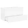 vidaXL Sink Cabinet With Basin White Engineered wood, Ceramic Standard