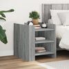 vidaXL Bedside Cabinet Gray Sonoma Engineered wood Medium