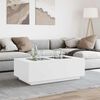 vidaXL Coffee Table White Engineered wood 45.7 x 27.2 x 15.7 in