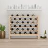 vidaXL Wine Rack 43.1x11.8x32.3" Solid Wood Pine