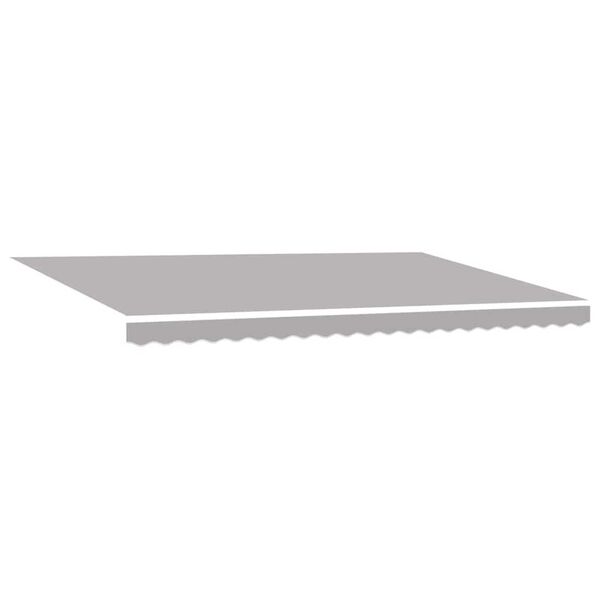 vidaXL Retractable Awning Light Grey 196.85" x 118.11