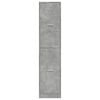 vidaXL Apothecary Cabinet Concrete gray Engineered wood Tall