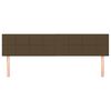 vidaXL Headboards 2 pcs Dark Brown 31.5"x2"x30.7"/34.6" Fabric
