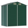 vidaXL Garden Shed Green Galvanized Steel 75.2 x 51.2 x 77.9 in